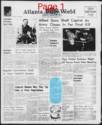Page thumbnail for Atlanta Daily World