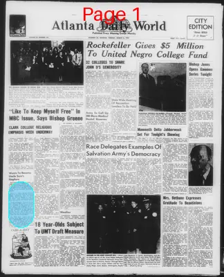 Page thumbnail for Atlanta Daily World