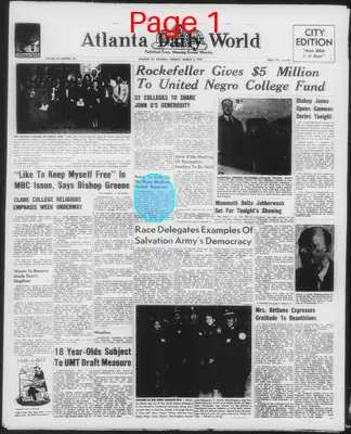 Page thumbnail for Atlanta Daily World