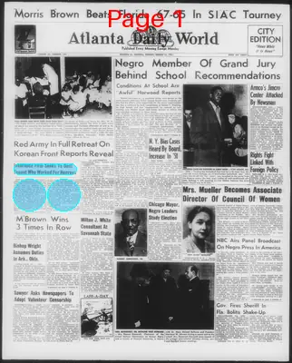 Page thumbnail for Atlanta Daily World