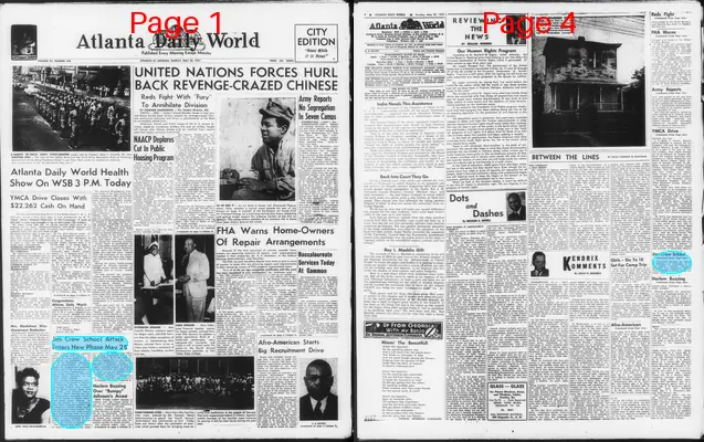 Page thumbnail for Atlanta Daily World