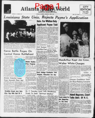 Page thumbnail for Atlanta Daily World