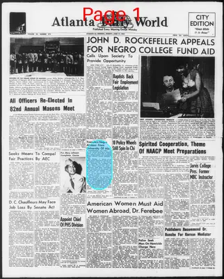 Page thumbnail for Atlanta Daily World