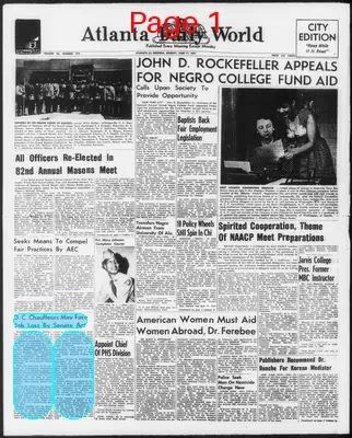 Page thumbnail for Atlanta Daily World