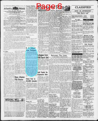 Page thumbnail for Atlanta Daily World