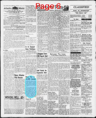 Page thumbnail for Atlanta Daily World