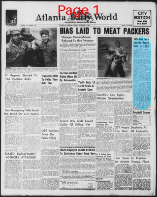 Page thumbnail for Atlanta Daily World