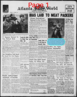 Page thumbnail for Atlanta Daily World