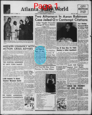 Page thumbnail for Atlanta Daily World
