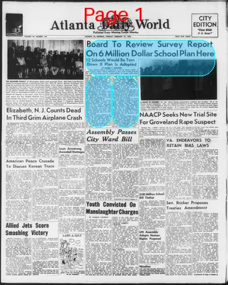Page thumbnail for Atlanta Daily World