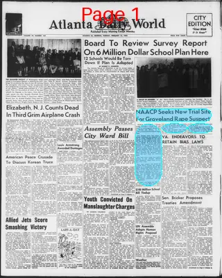 Page thumbnail for Atlanta Daily World
