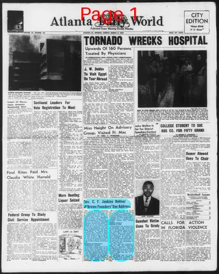 Page thumbnail for Atlanta Daily World