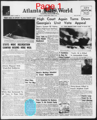 Page thumbnail for Atlanta Daily World
