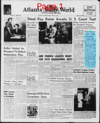Page thumbnail for Atlanta Daily World