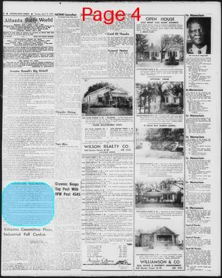 Page thumbnail for Atlanta Daily World