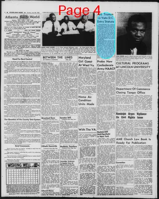 Page thumbnail for Atlanta Daily World
