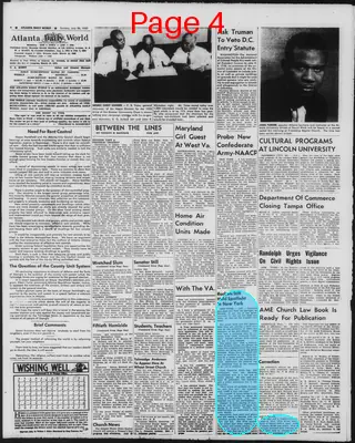 Page thumbnail for Atlanta Daily World