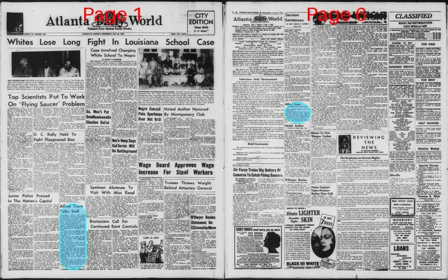 Page thumbnail for Atlanta Daily World