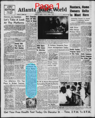 Page thumbnail for Atlanta Daily World