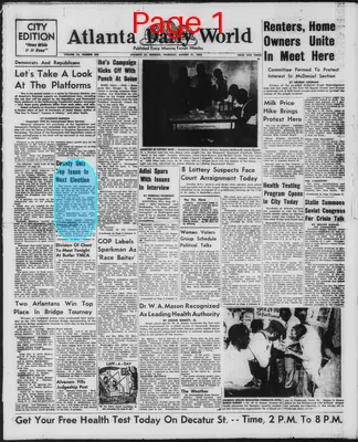 Page thumbnail for Atlanta Daily World
