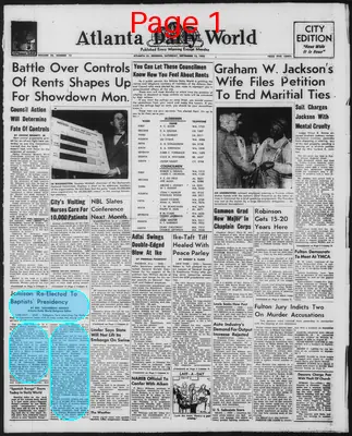 Page thumbnail for Atlanta Daily World