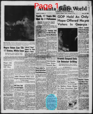 Page thumbnail for Atlanta Daily World