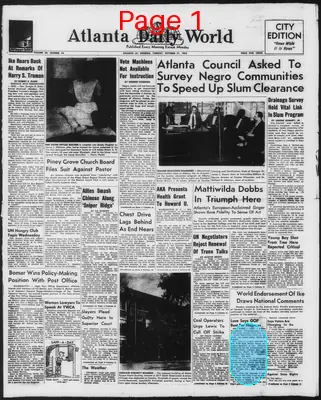 Page thumbnail for Atlanta Daily World