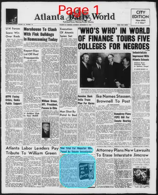 Page thumbnail for Atlanta Daily World