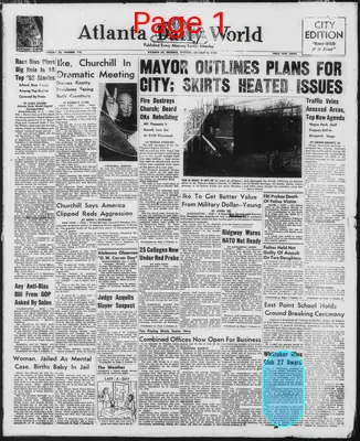 Page thumbnail for Atlanta Daily World