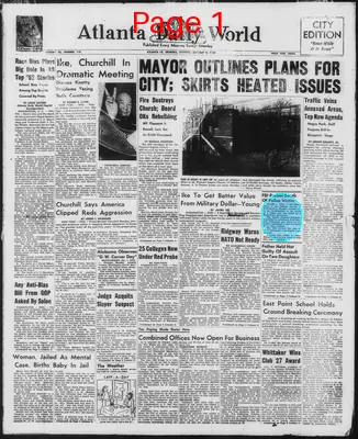 Page thumbnail for Atlanta Daily World