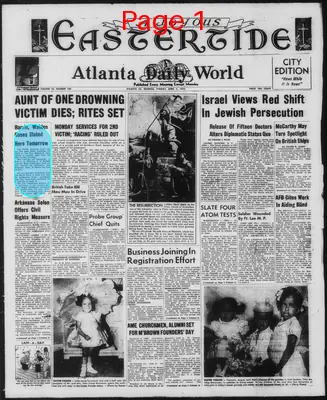 Page thumbnail for Atlanta Daily World