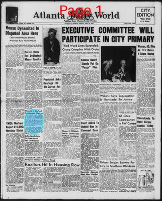 Page thumbnail for Atlanta Daily World