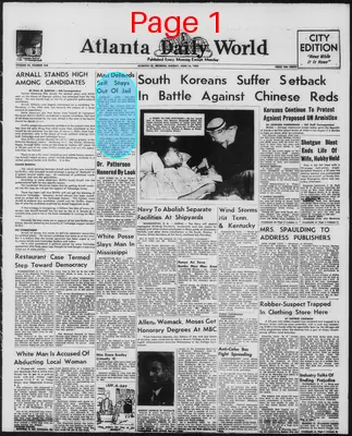 Page thumbnail for Atlanta Daily World