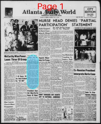 Page thumbnail for Atlanta Daily World