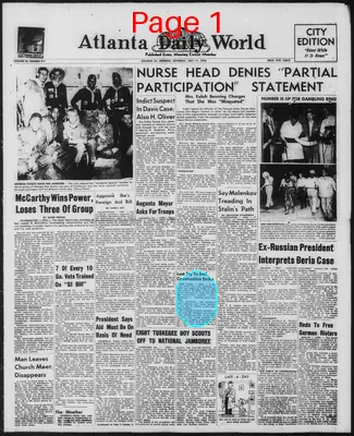 Page thumbnail for Atlanta Daily World