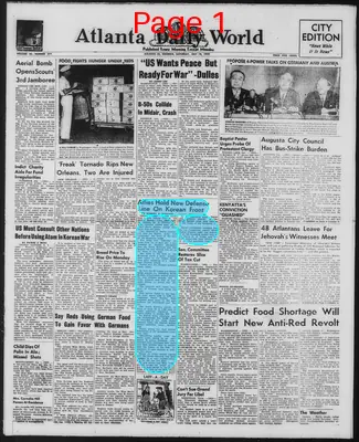 Page thumbnail for Atlanta Daily World