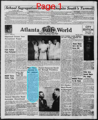 Page thumbnail for Atlanta Daily World