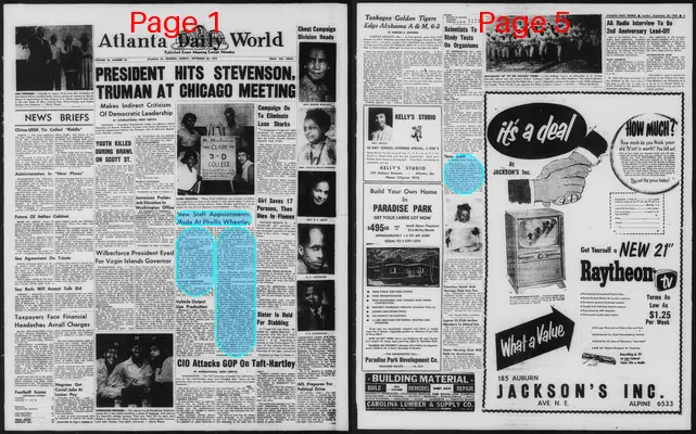 Page thumbnail for Atlanta Daily World