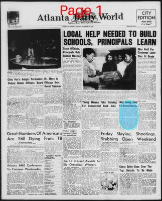 Page thumbnail for Atlanta Daily World