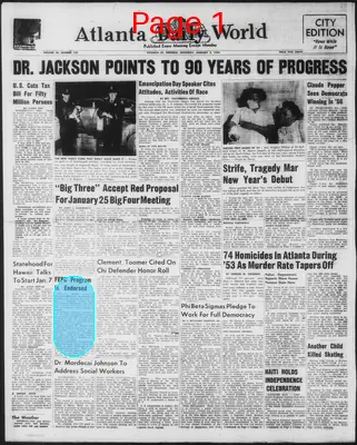 Page thumbnail for Atlanta Daily World