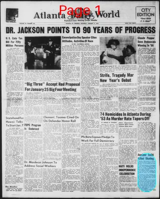 Page thumbnail for Atlanta Daily World