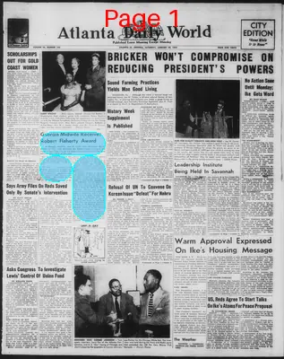 Page thumbnail for Atlanta Daily World