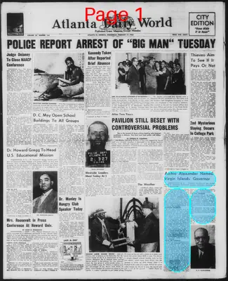 Page thumbnail for Atlanta Daily World