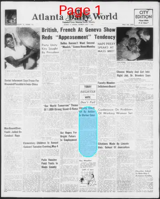 Page thumbnail for Atlanta Daily World