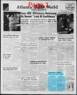 Page thumbnail for Atlanta Daily World