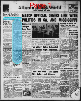 Page thumbnail for Atlanta Daily World