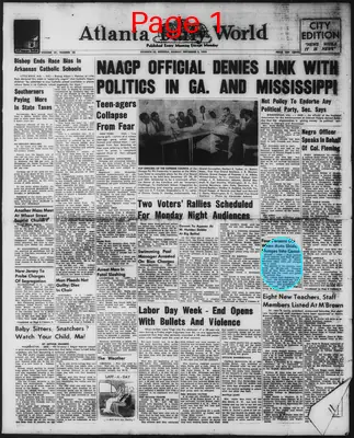 Page thumbnail for Atlanta Daily World