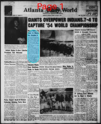 Page thumbnail for Atlanta Daily World