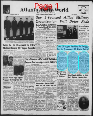 Page thumbnail for Atlanta Daily World