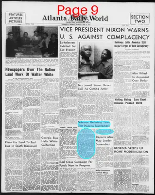Page thumbnail for Atlanta Daily World